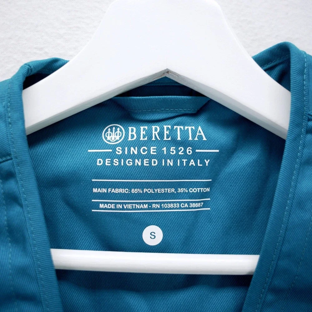 Beretta Full Mesh Shooting Vest Blue Twilight GT671 Mens Small New With Tags